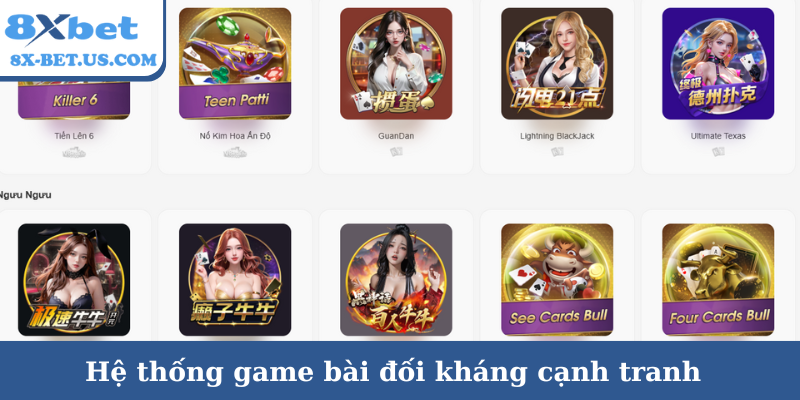 Hệ thống game bài đối kháng cạnh tranh