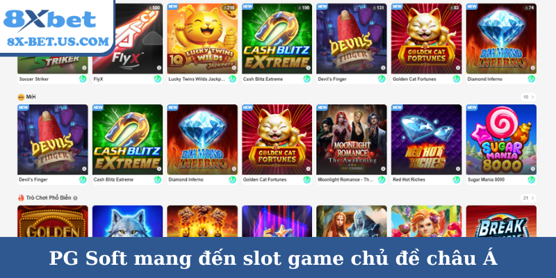 PG Soft mang đến slot game chủ đề châu Á
