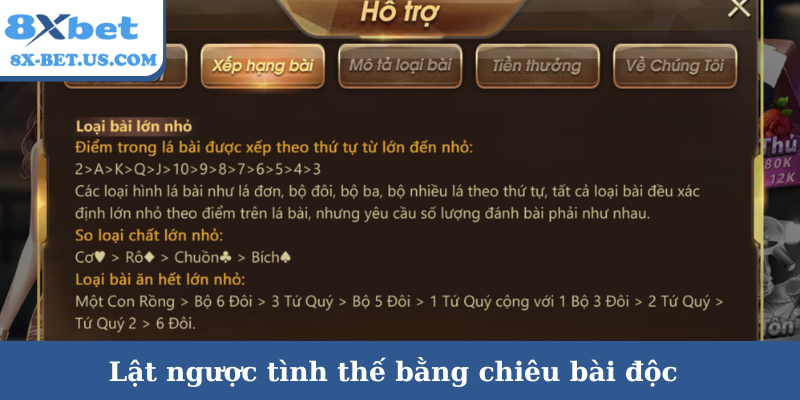 Lật ngược tình thế bằng chiêu bài độc